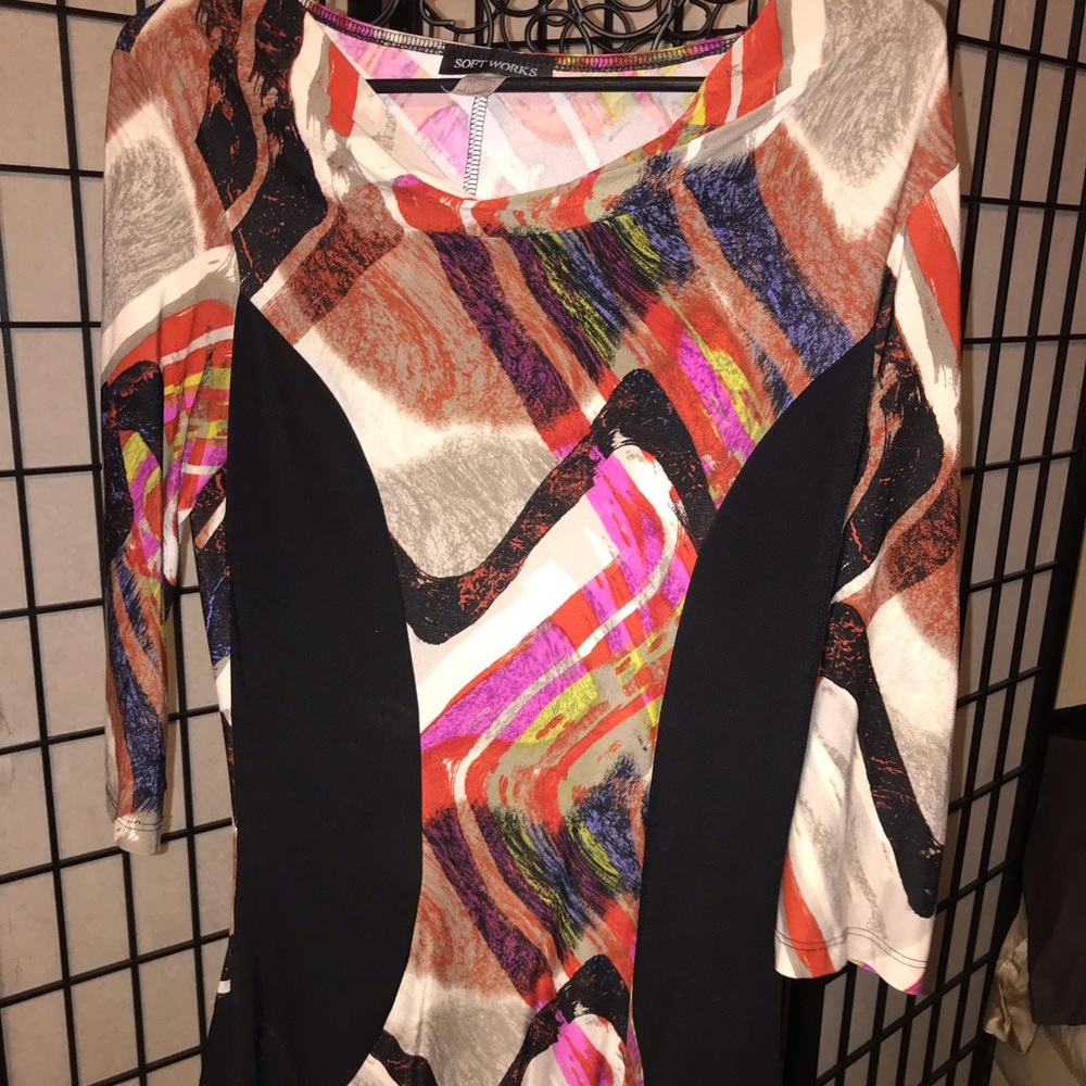 soft works multiple colored shirt size small